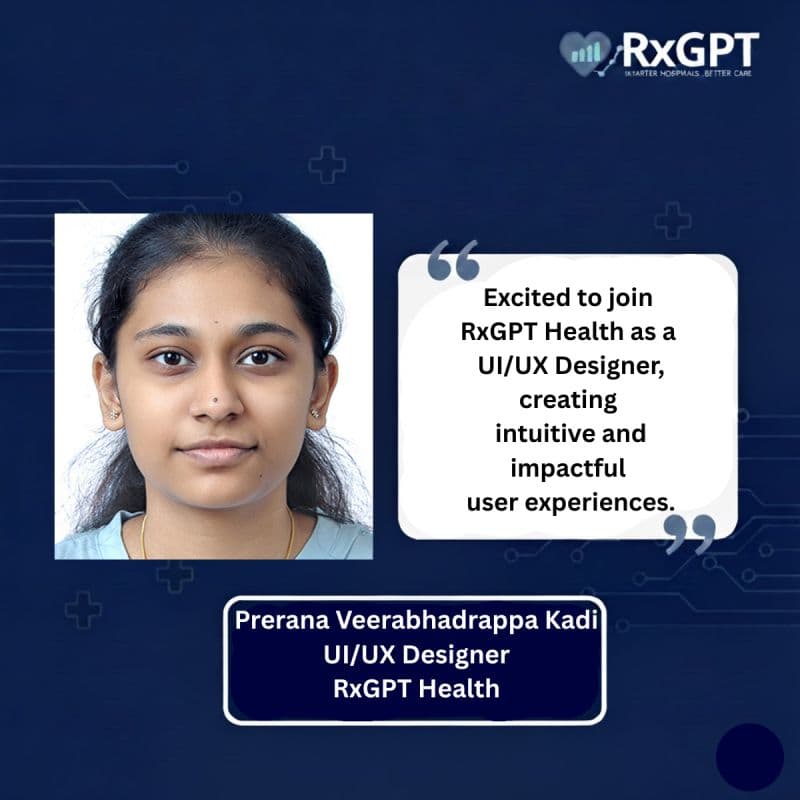 Photo of Abhinaya R, HR Associate at RxGPT